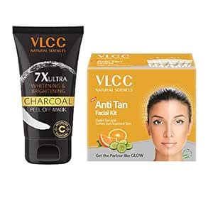 Buy VLCC 7x Ultra Charcoal Peel Off Mask (100g) & Vlcc Anti Tan Single ...