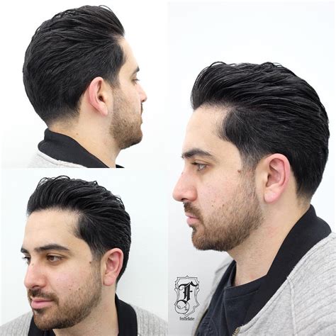 Brushed Back Regular Cut with Soft Taper and Beard - The Latest ...