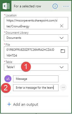 Microsoft Flow Excel 的图像结果