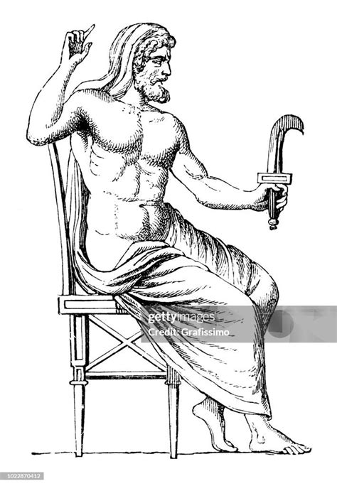 Greek Goddess Cronos O Kronos God Of Time High-Res Vector Graphic ...