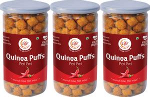 Life Roasted Healthy Gluten Free QUINOA Puffs | PERI-PERI | Flavour ...