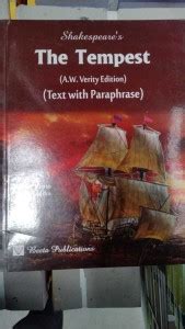 The Tempest ( A.W Verity Edition) Text With Paraphrase (2022-23 ): Buy ...