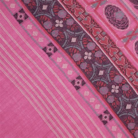 Buy Ares Fuschia Wool Jacquard Lohi Online | Shingora