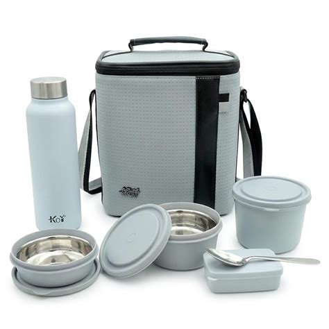 Buy KOI Luxe Stainless Steel Tiffen Box for Office Set | Insulated Bag ...