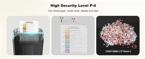 Bonsaii 6 Sheet Crosscut Paper Shredder P4 Security Level