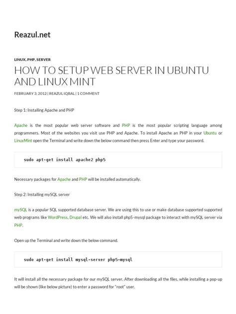 Linux Web Server Setup 的图像结果