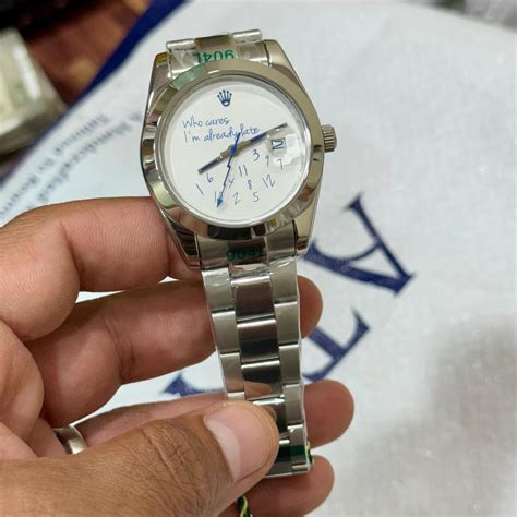 Rolex DateJust Who Cares I’m Already Late Edition – ShahStore