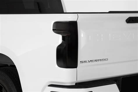 2019-2025 Chevrolet Silverado, Taillight Cover, 2 Piece, Smoke - GT Styling