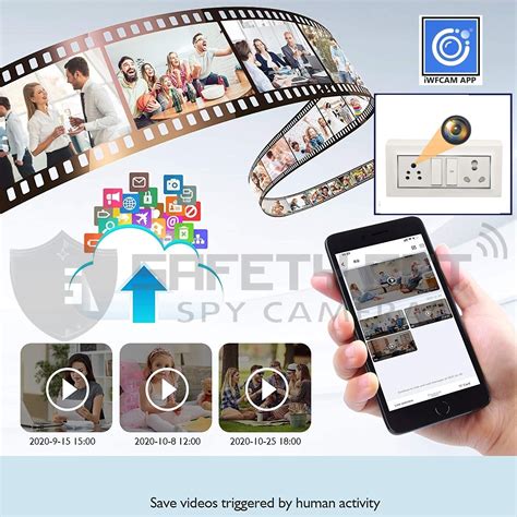 SAFETY NET Spy Camera 4K iWFCAM APP Spy Wi-Fi Switch Socket Camera HD ...