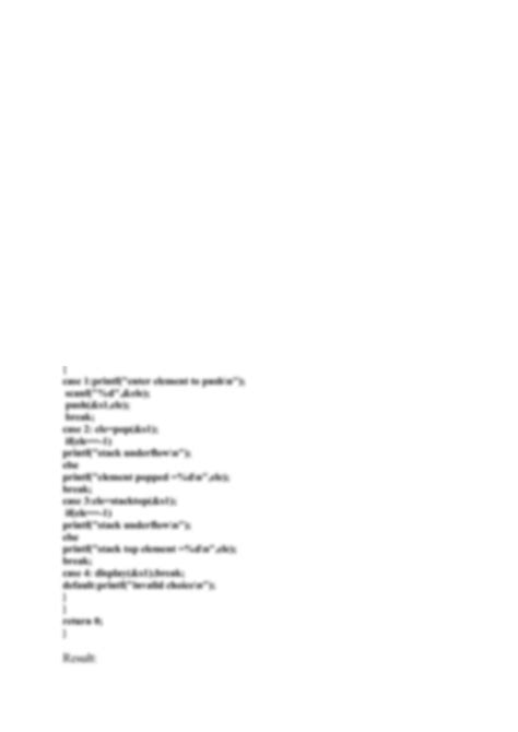 C Program to Implement Stack Using Array 的图像结果