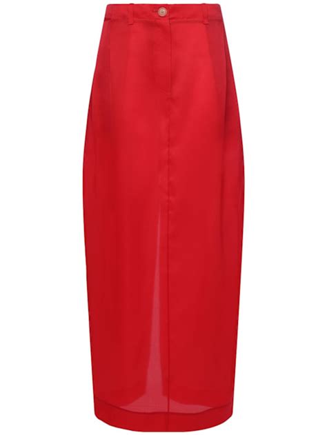 Lucian silk organza long skirt - Khaite - Women | Luisaviaroma