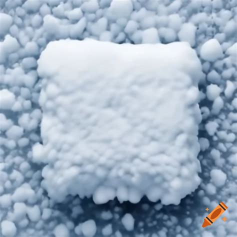 Square-shaped powder snow on Craiyon