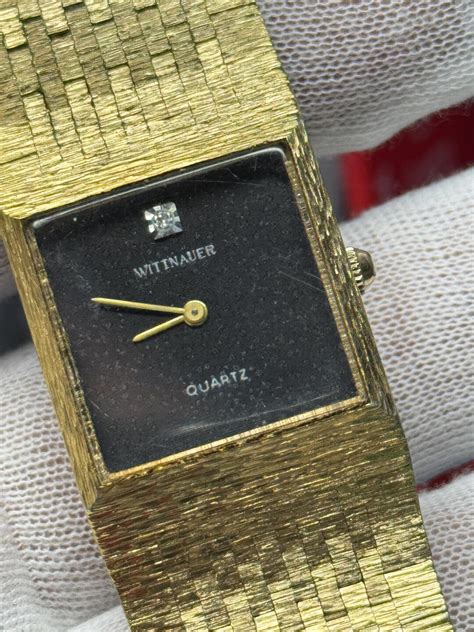 Vintage Wittnauer Gold-tone Textured Bracelet Watch – Quartz – Unisex ...