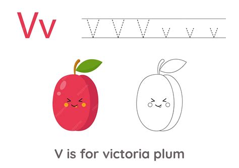 Tracing alphabet letters with cute fruits and vegetables color cute ...