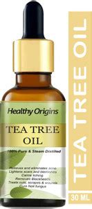 Healthy Origins Natural Pure Tea Tree Essnetial Oil for Acne and ...