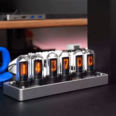 IPS Nixie Tubes Table Clock