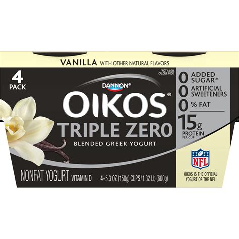 Oikos Vanilla Greek Yogurt Nutritional Information | Besto Blog