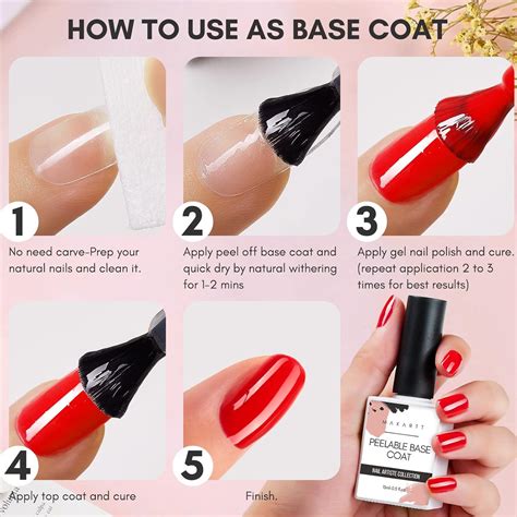 Buy Makartt Peel Off Base Coat 15ml Ready for Peel Off Gel Nail Polish ...