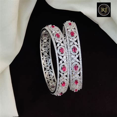 AD Stone Bangles – Radhe jewellery