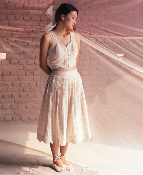 Ripple Scallop Skirt – NETE.IN