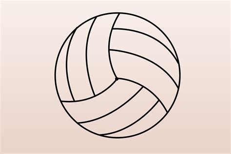 Easy Drawing Of Volleyball at Jade Haylen blog