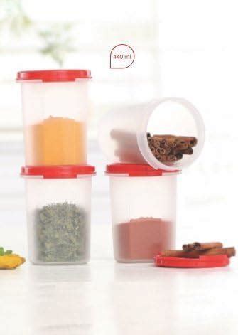 Buy Tupperware MM Round Plastic Container Set, 440ml, Set of 4 ...