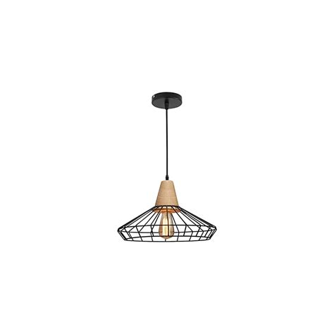 KCO Lighting Industrial Hanging Light Black Cage | Ubuy India