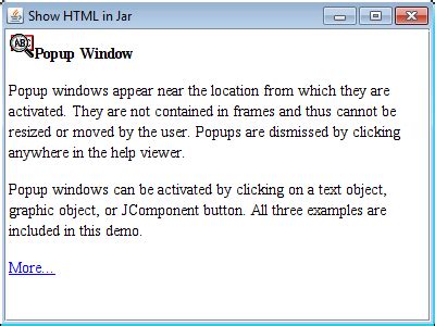 Image result for Java Display HTML