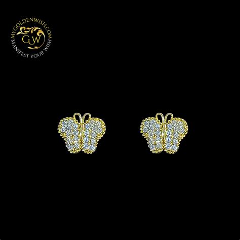 Butterfly AD Stud – My Golden Wish
