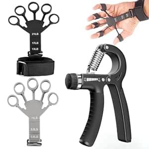 Buy AJRO DEAL Hand Gripper & Finger Resistance Band Adjustable Strength ...