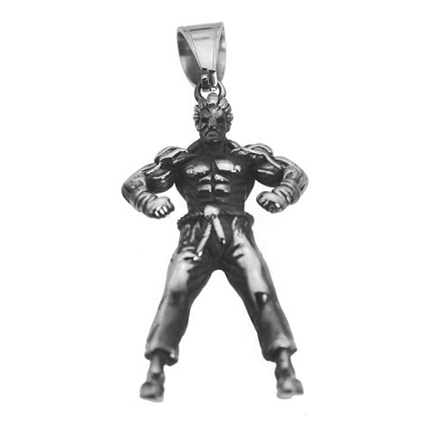 Buy Pumped Street Fighter Akuma Demon Muscle Man Sterling Silver Charm ...