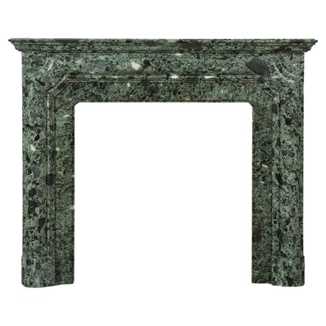 Green and White Eastlake Marble Mantel, NYC at 1stDibs