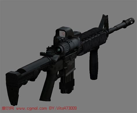 US Spec Ops M4A1 Assault Rifle Stock Photo - Image of carbine, black ...