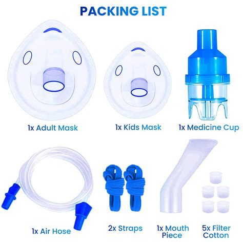 Dr Trust USA Nebulizer Accessories Kit 413: Universal Replacement Parts ...
