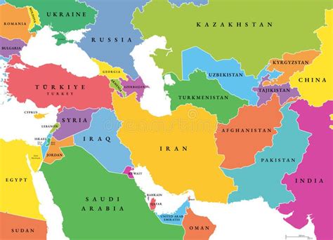 Middle Asia Map 的图像结果