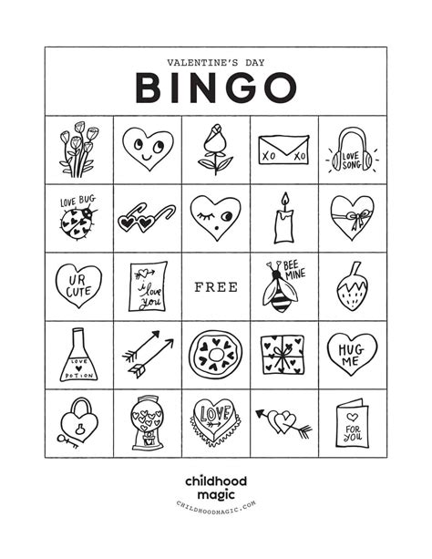 Valentine's Day Bingo Printable | Fanny Printable