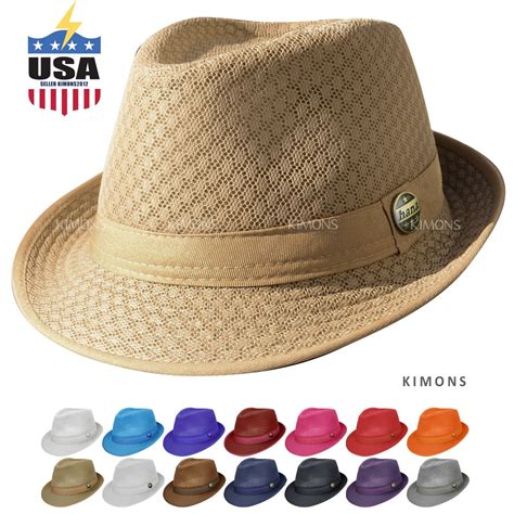 Light Weight Mesh Fedora hat Soft Cool Summer | Ubuy India