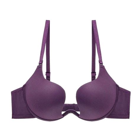 Srogem Women’s Deep Plunge Bra Push Up Cleavage Enhancer Low Cut ...