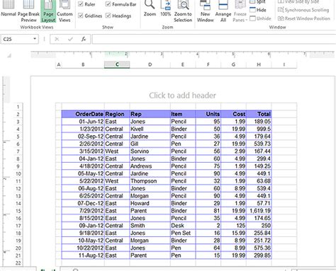 Image result for Excel Worksheet Views