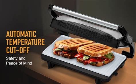 Buy KENT 16025 Sandwich Grill 700W | Non-Toxic Ceramic Coating ...