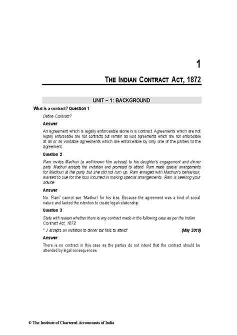 Indian Contract Act Q&A Study Notes (BCE 101) - Studocu