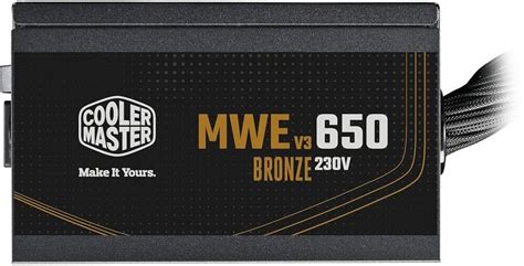 COOLER MASTER MWE 650 V3 Bronze ATX 3.1 650 Watts Computer PSU with 6 ...