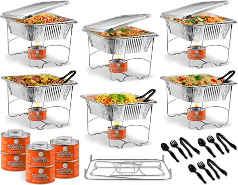 Disposable Chafing Dish Buffet Set, Foldable Rack for Storage ...