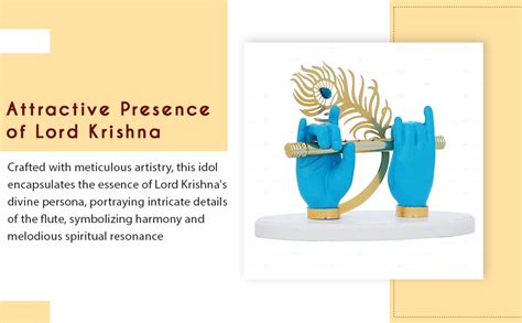 Buy Tedlayer Showpiece Krishna Ji Hands with Flute Figurine 24k Gold ...