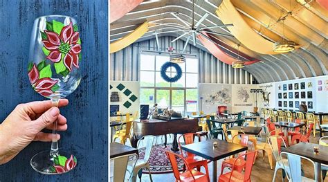 Christmas Stemware *SET OF 2* Paint and Sip, Aquila's Nest Vineyards ...