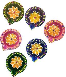 Gritfox Handmade Tercta diya Diwali Pooja & Navratri 36 pc diya & free ...