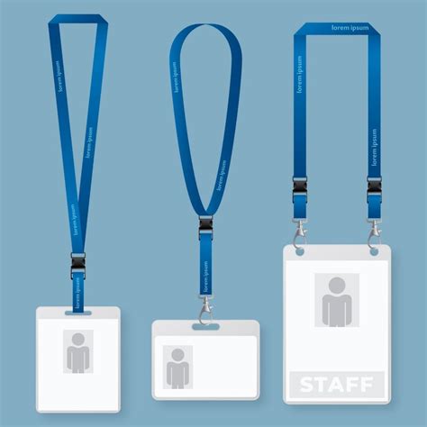 Lanyard template Vectors - Download Free High-Quality Vectors from ...