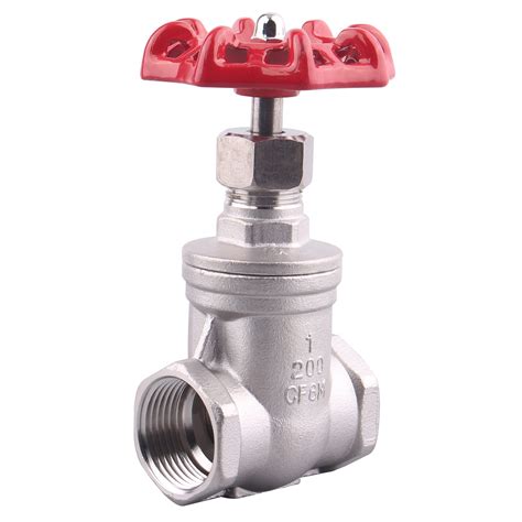Buy GOVALVE Heavy Duty Gate Valve - 1" NPT Stainless Steel Female x ...