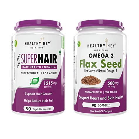 Buy Hair Revival Combo With SuperHair & Omega 3 Flax seed Oil ...