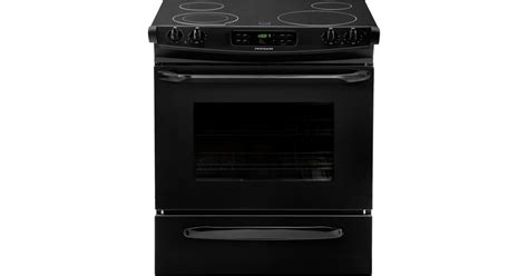 Frigidaire FFES3025PB 30 Inch 4.6 Cu. Ft. Slide-In Electric Smooth-Top ...